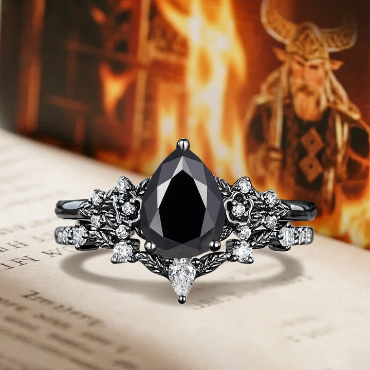 Anello Olivenorma The Guardian's Crown con granato e ossidiana - Ossidiana - Stati Uniti 10 - image 10