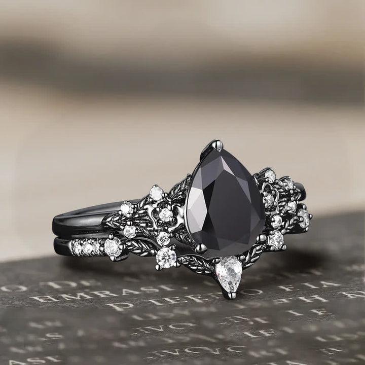 Anello Olivenorma The Guardian's Crown con granato e ossidiana - image 12