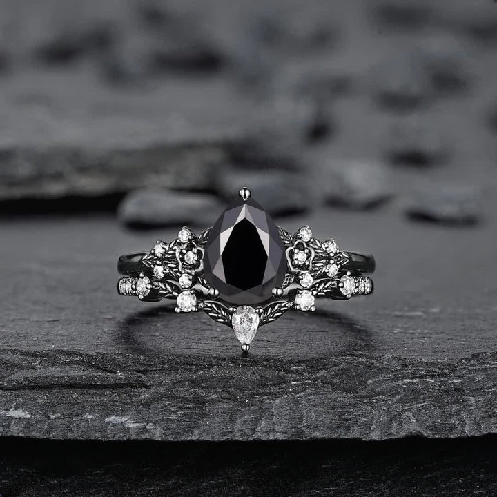 Anello Olivenorma The Guardian's Crown con granato e ossidiana - image 16