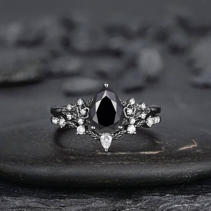 Anello Olivenorma The Guardian's Crown con granato e ossidiana - image 13