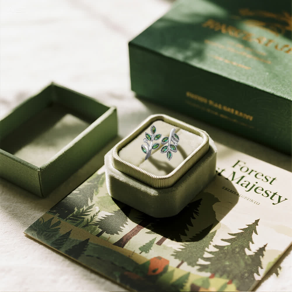 Anello a forma di foglia Olivenorma Forest Majesty - image 9