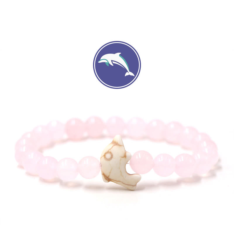 Bracciale Olivenorma Dolphin's Whisper con pietre preziose - Quarzo rosa - image 22