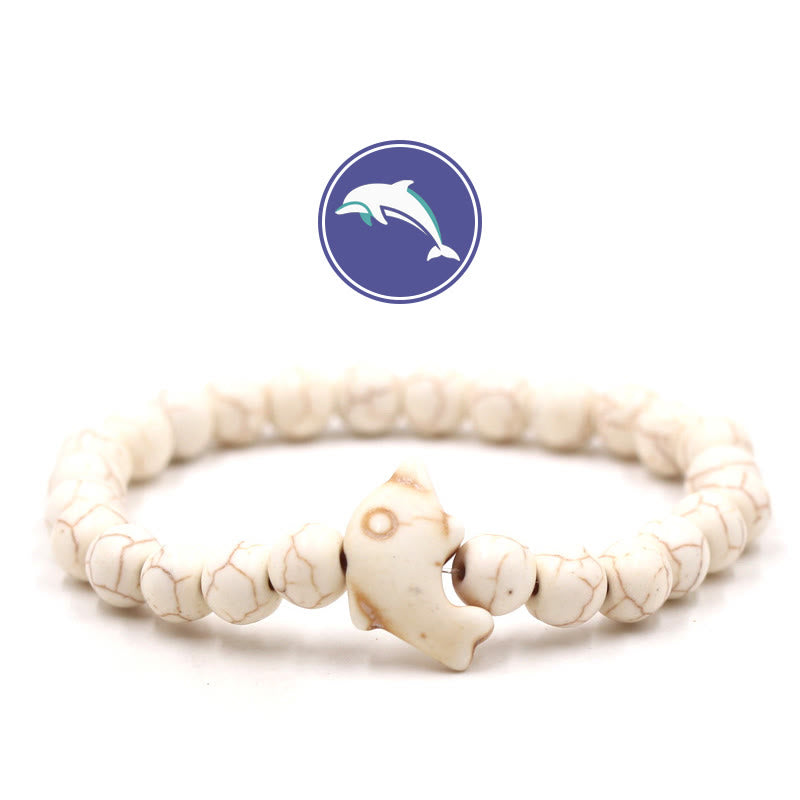 Bracciale Olivenorma Dolphin's Whisper con pietre preziose - Turchese bianco - image 3