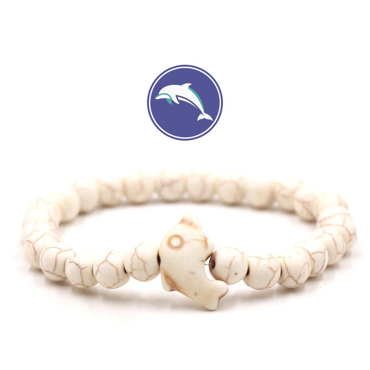 Bracciale Olivenorma Dolphin's Whisper con pietre preziose - Turchese bianco - image 3