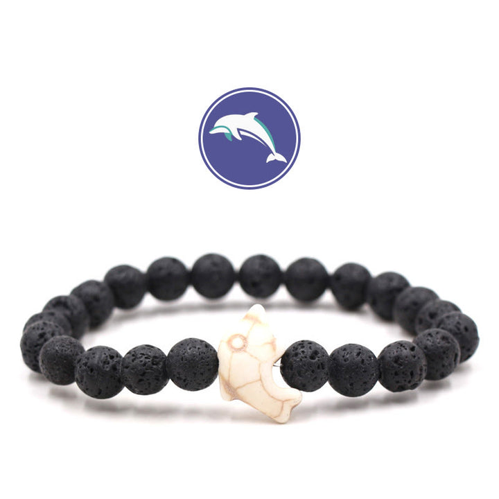 Bracciale Olivenorma Dolphin's Whisper con pietre preziose - Pietra lavica - image 4