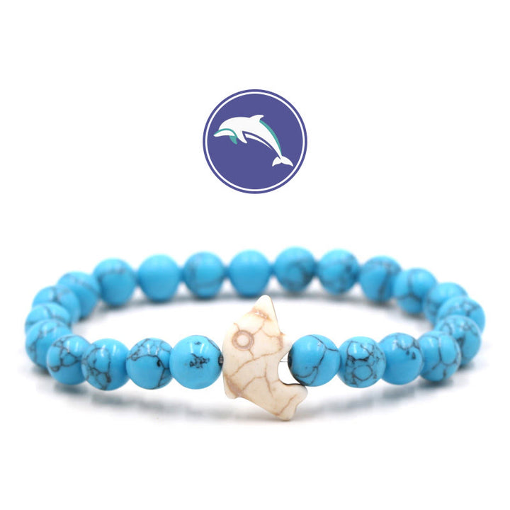 Bracciale Olivenorma Dolphin's Whisper con pietre preziose - Blu Turchese - image 16