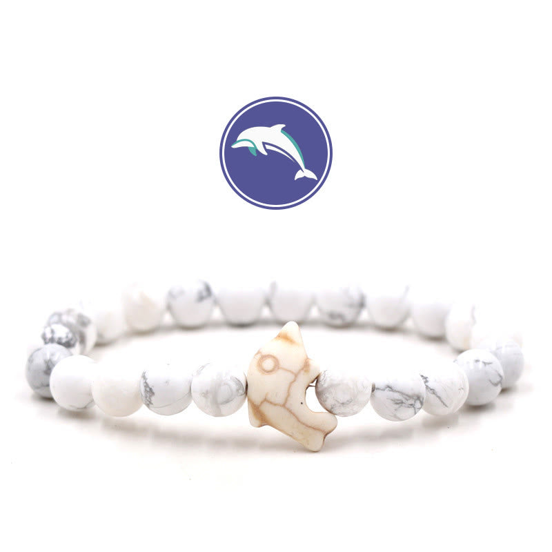 Bracciale Olivenorma Dolphin's Whisper con pietre preziose - Howlite - image 6