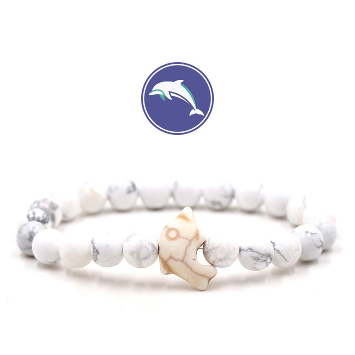 Bracciale Olivenorma Dolphin's Whisper con pietre preziose - Howlite - image 6