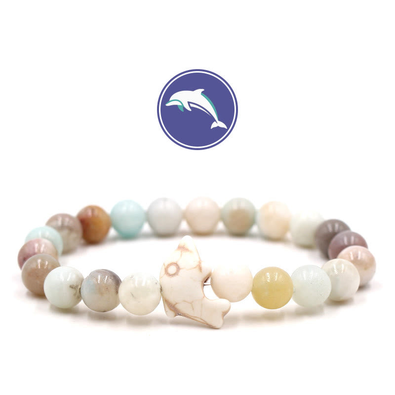 Bracciale Olivenorma Dolphin's Whisper con pietre preziose - Amazzonite - image 23