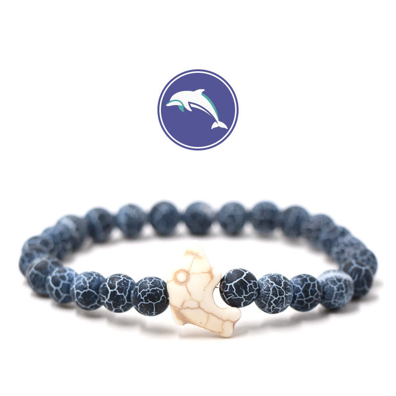 Bracciale Olivenorma Dolphin's Whisper con pietre preziose - Pietra nera erosa - image 12