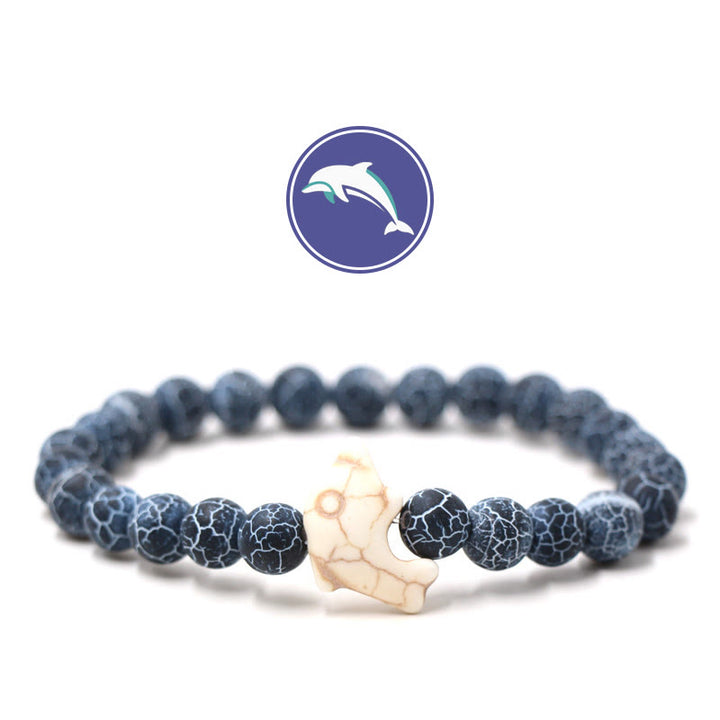 Bracciale Olivenorma Dolphin's Whisper con pietre preziose - Pietra nera erosa - image 12