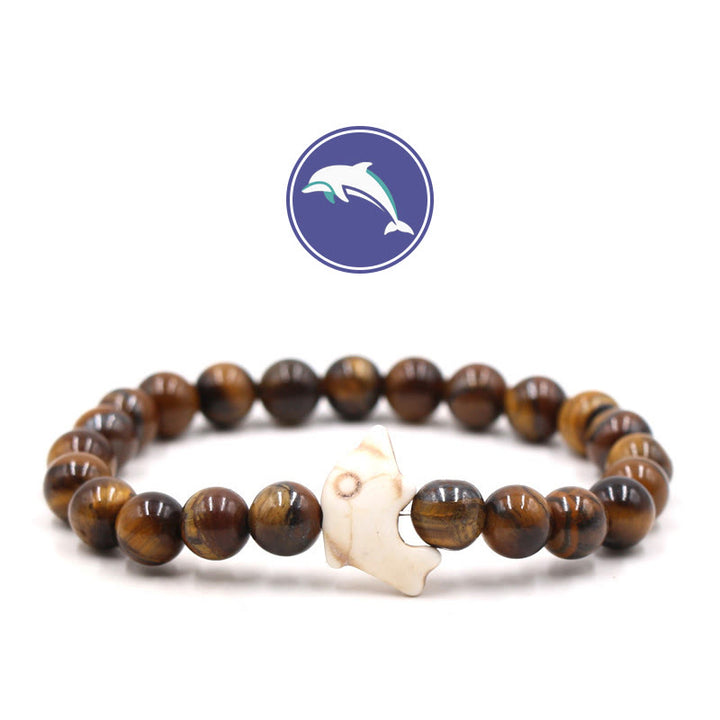 Bracciale Olivenorma Dolphin's Whisper con pietre preziose - Occhio di tigre - image 5