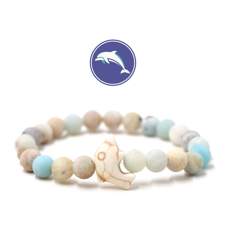 Bracciale Olivenorma Dolphin's Whisper con pietre preziose - Amazzonite smerigliata - image 8