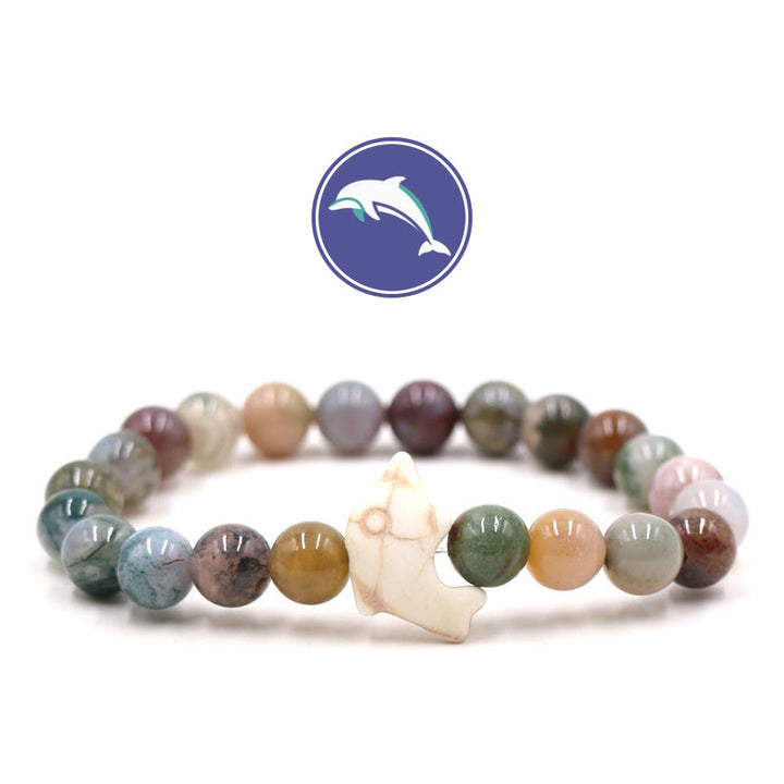 Bracciale Olivenorma Dolphin's Whisper con pietre preziose - Agata indiana - image 21