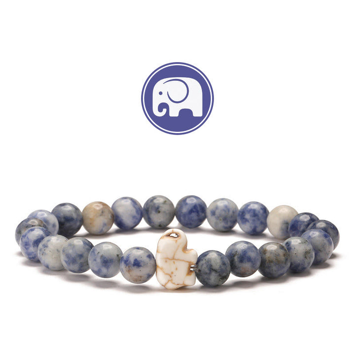 Bracciale Olivenorma Elephant Saggezza con pietre preziose - Sodalite - image 7