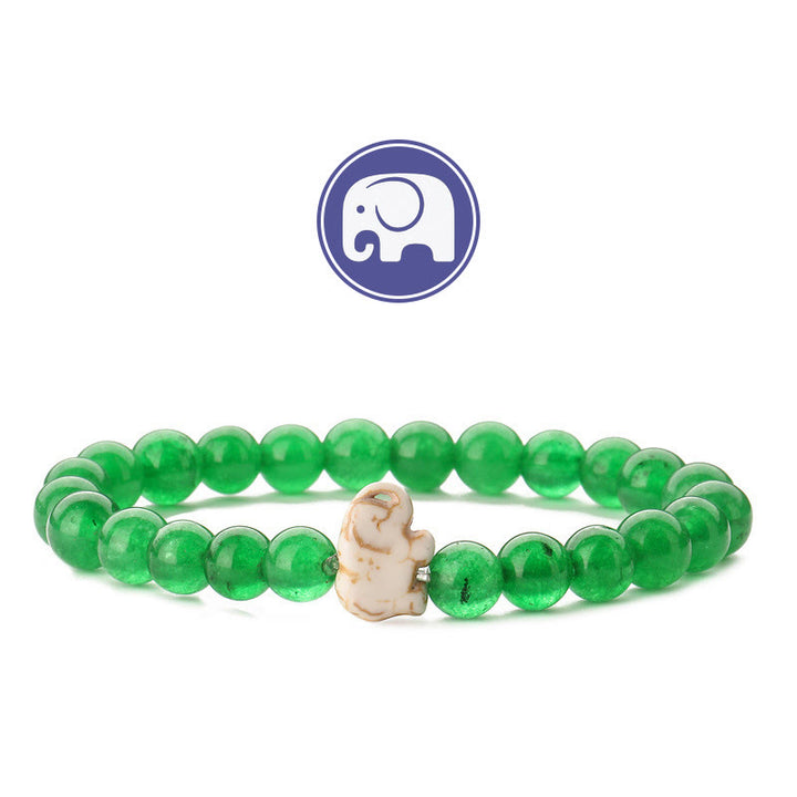 Bracciale Olivenorma Elephant Saggezza con pietre preziose - Caldeconia verde - image 22