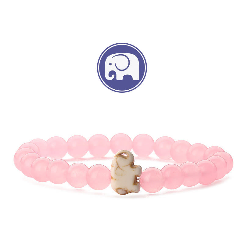 Bracciale Olivenorma Elephant Saggezza con pietre preziose - Caldeconia rosa - image 23