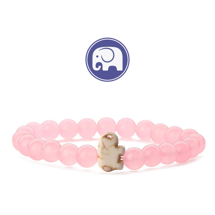 Bracciale Olivenorma Elephant Saggezza con pietre preziose - Caldeconia rosa - image 23