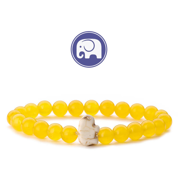 Bracciale Olivenorma Elephant Saggezza con pietre preziose - Caldeconia gialla - image 21