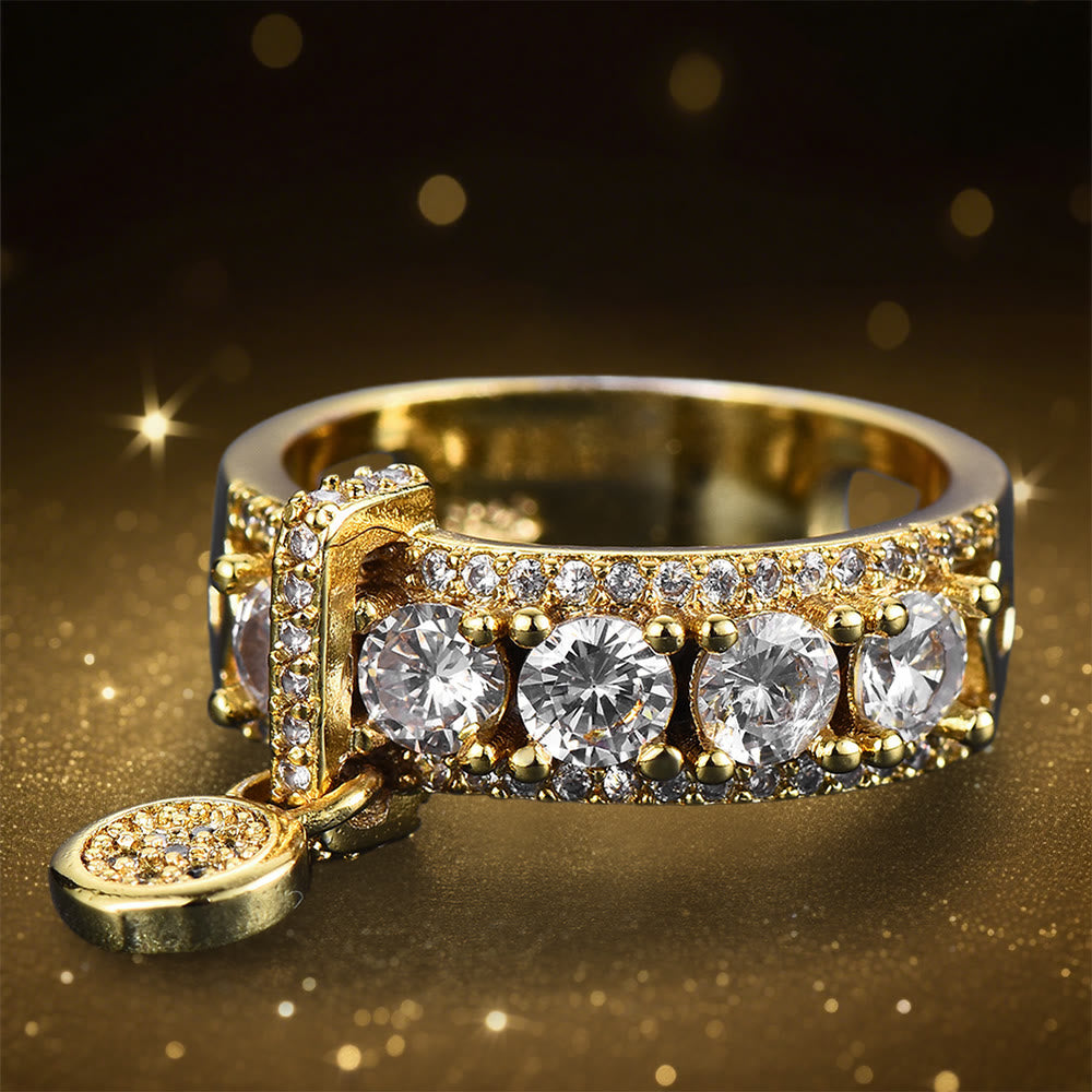 Anello con sigillo di Ecate e zirconi scintillanti Olivenorma - image 3