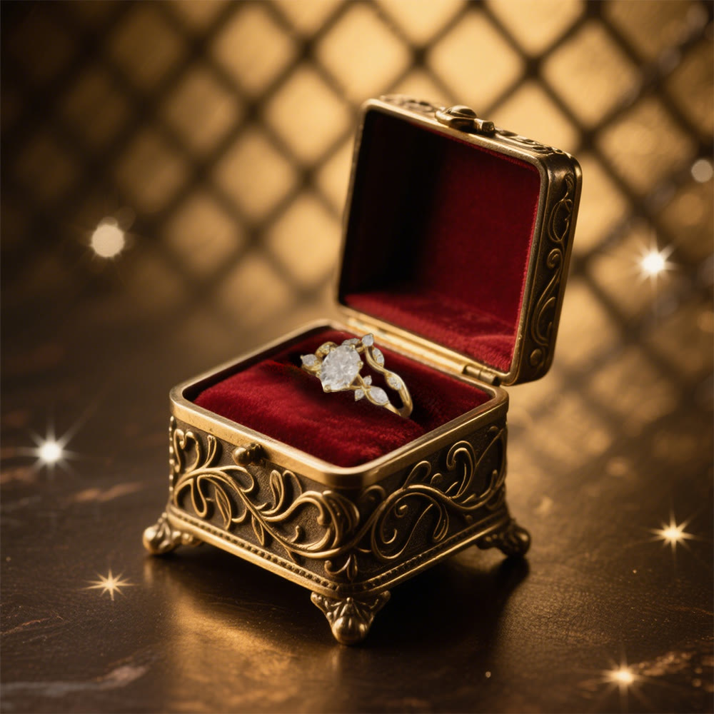 Anello con moissanite ovale Aurora's Knot di Olivenorma - image 2