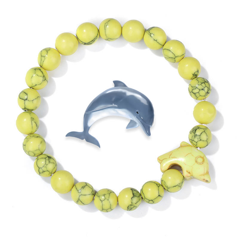 Bracciale Olivenorma Dolphin Ocean Guardian Turchese - Turchese giallo - image 4
