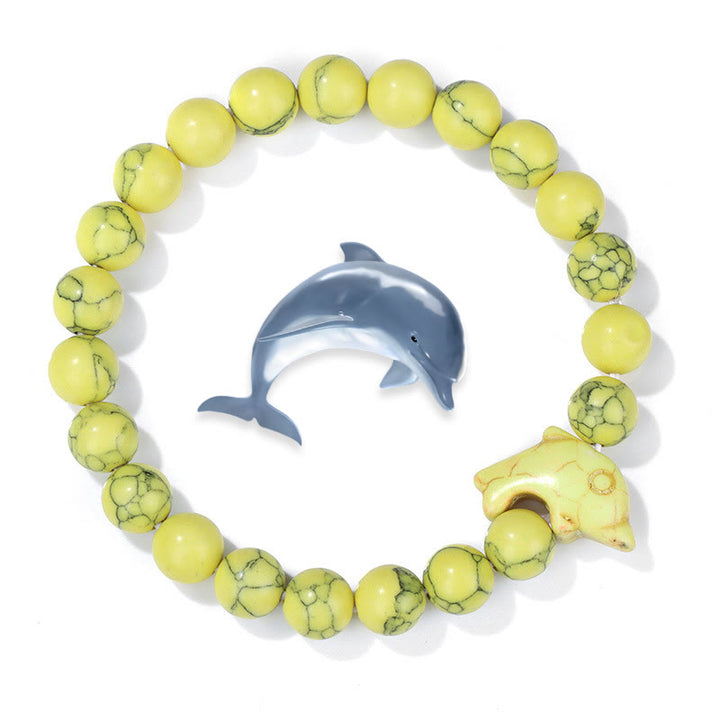 Bracciale Olivenorma Dolphin Ocean Guardian Turchese - Turchese giallo - image 4