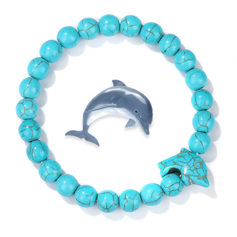 Bracciale Olivenorma Dolphin Ocean Guardian Turchese - Turchese blu - image 1