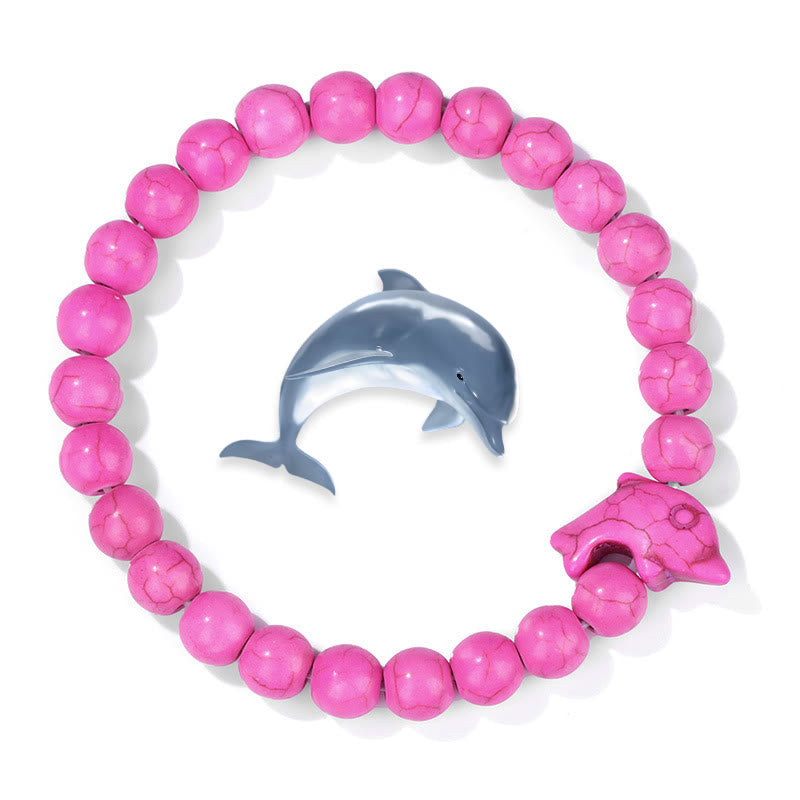 Bracciale Olivenorma Dolphin Ocean Guardian Turchese - Turchese rosa - image 5
