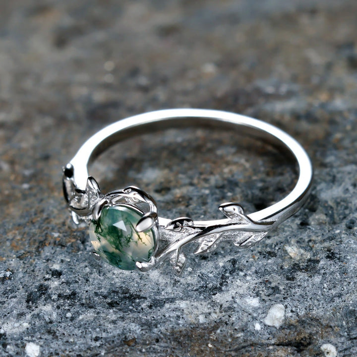 Olivenorma "Waterweed Dream" - Anello in agata muschiata color rame - image 4