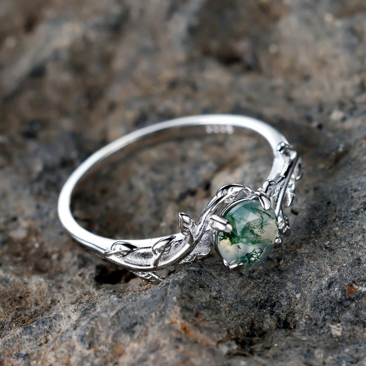 Olivenorma "Waterweed Dream" - Anello in agata muschiata color rame - image 5