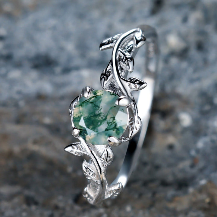 Olivenorma "Waterweed Dream" - Anello in agata muschiata color rame - image 6