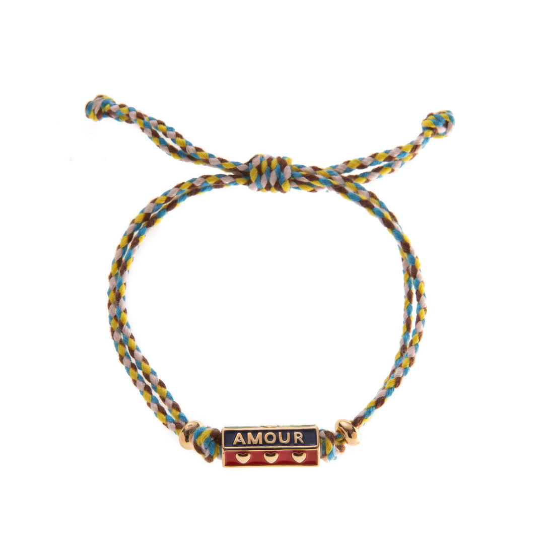 Collana con braccialetto intrecciato con ciondolo a forma di lettera dei Tarocchi Tribali Olivenorma - AMOUR - Braccialetto - image 8