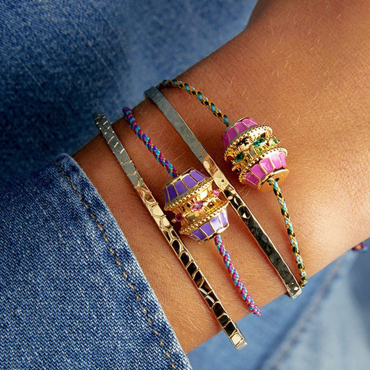 Olivenorma Lucky Charm Collana con perline girevoli e bracciale in corda intrecciata - image 10