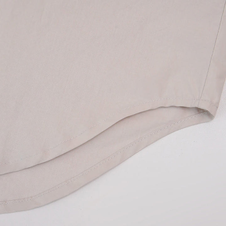 Olivenorma - Camicia da donna in cotone con colletto oversize e maniche lunghe con bottoni - image 16