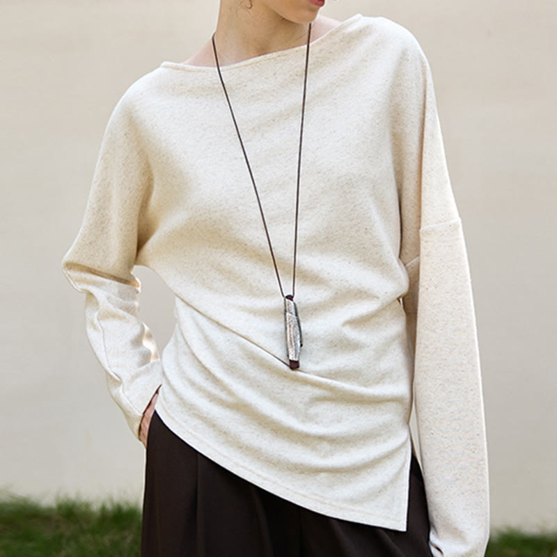 Olivenorma ha progettato camicette in cotone e lino a maniche lunghe con vestibilità regolare e felpa - L - image 0