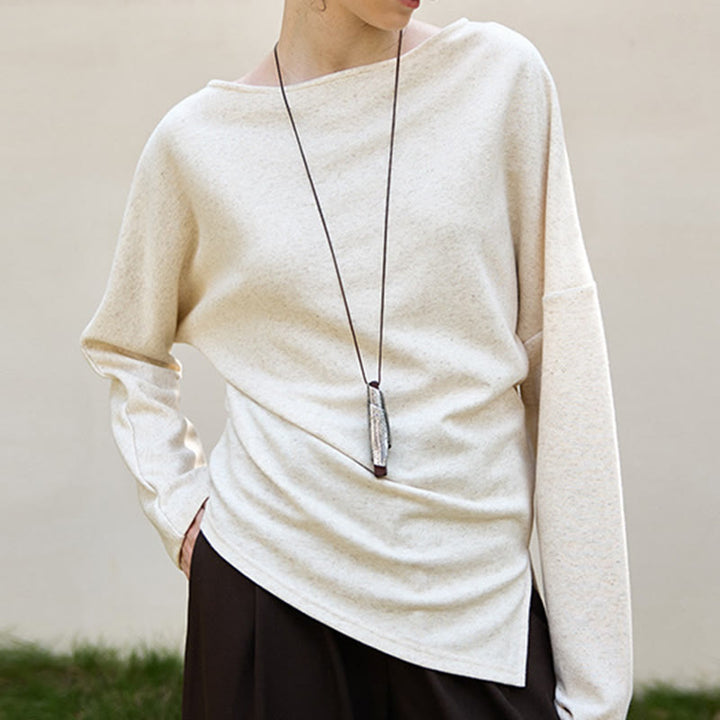 Olivenorma ha progettato camicette in cotone e lino a maniche lunghe con vestibilità regolare e felpa - L - image 0