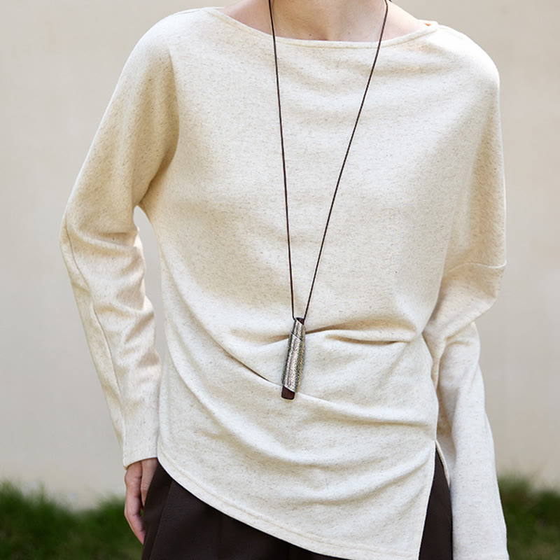 Olivenorma ha progettato camicette in cotone e lino a maniche lunghe con vestibilità regolare e felpa - image 2