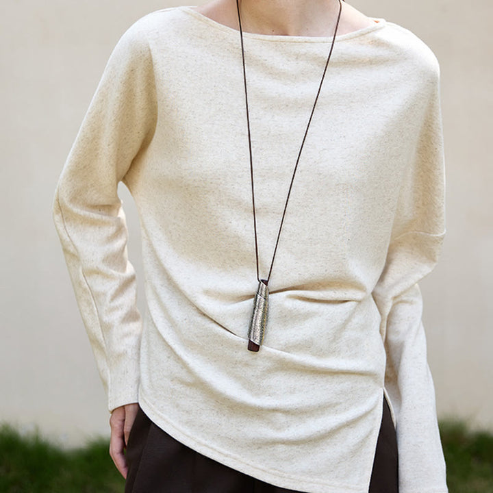 Olivenorma ha progettato camicette in cotone e lino a maniche lunghe con vestibilità regolare e felpa - image 2