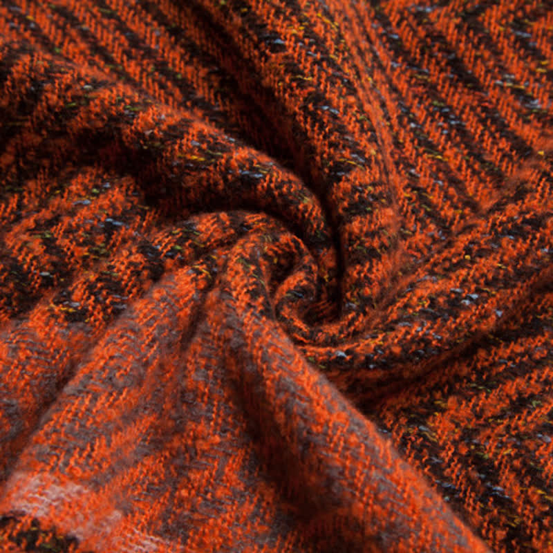 Olivenorma Cozy Herringbone Pullover Poncho Scialle - image 10