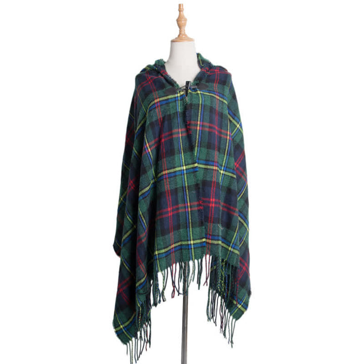 Scialle con sciarpa coperta scozzese classica Olivenorma - Plaid verde - image 14