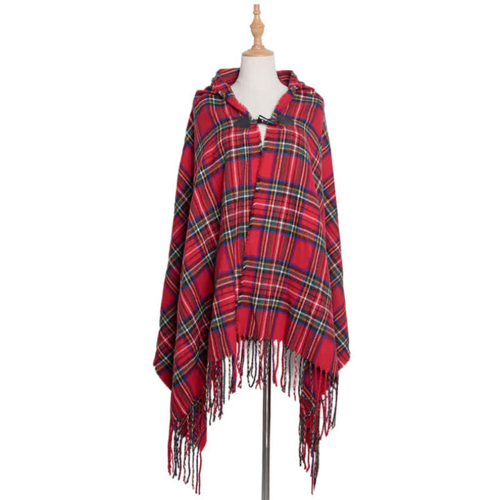 Scialle con sciarpa coperta scozzese classica Olivenorma - plaid rosso - image 12