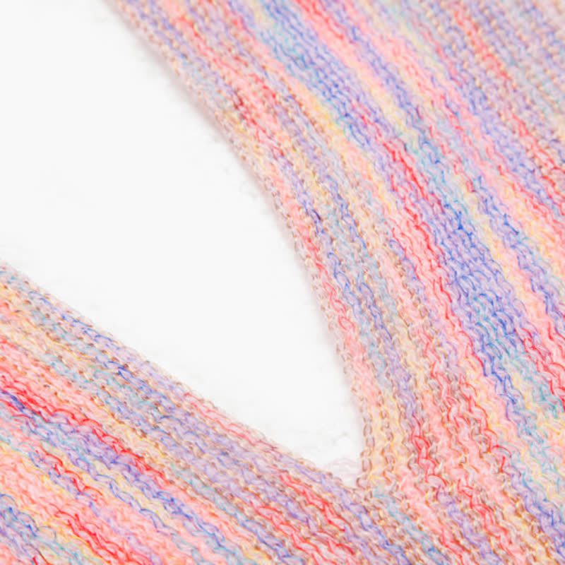 Olivenorma Poncho con volant e nappe Cardigan Scialle - image 14