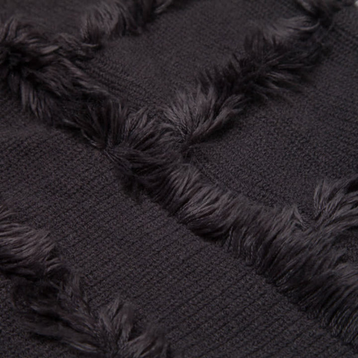 Olivenorma - Cappello avvolgente con frange in tinta unita, cardigan e scialle - image 20