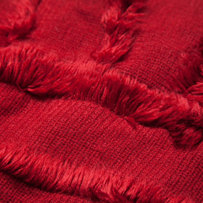 Olivenorma - Cardigan avvolgente con frange in tinta unita - image 17