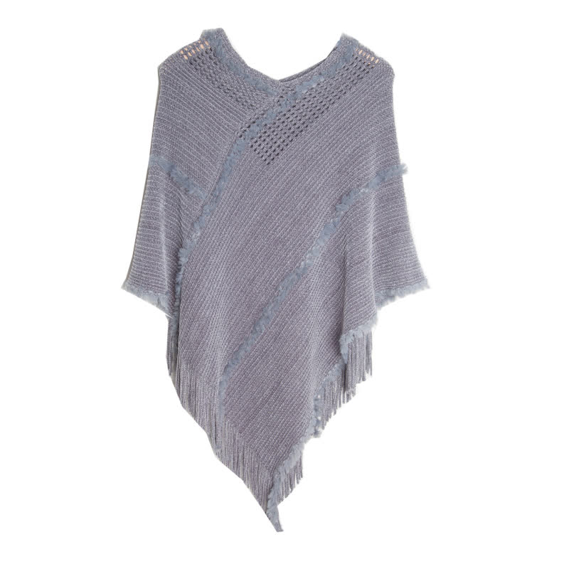 Olivenorma - Cardigan con frange color cammello - Grigio - image 10