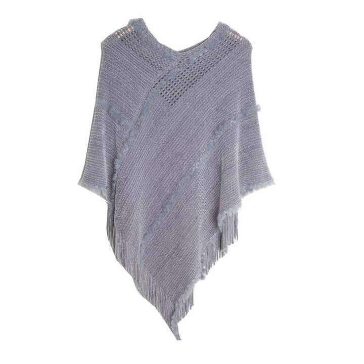 Olivenorma - Cardigan con frange color cammello - Grigio - image 10