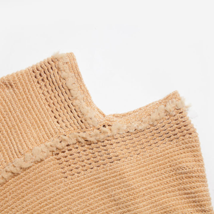 Olivenorma - Cardigan con frange color cammello - image 13