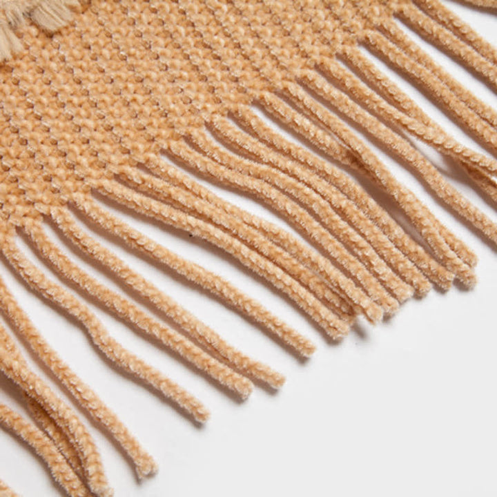 Olivenorma - Cardigan con frange color cammello - image 14