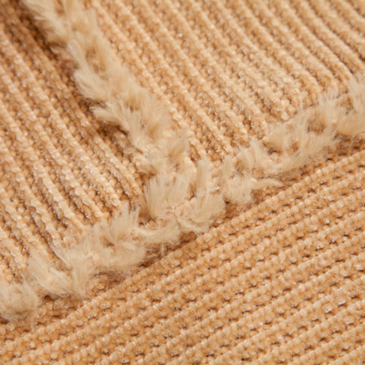 Olivenorma - Cardigan con frange color cammello - image 15